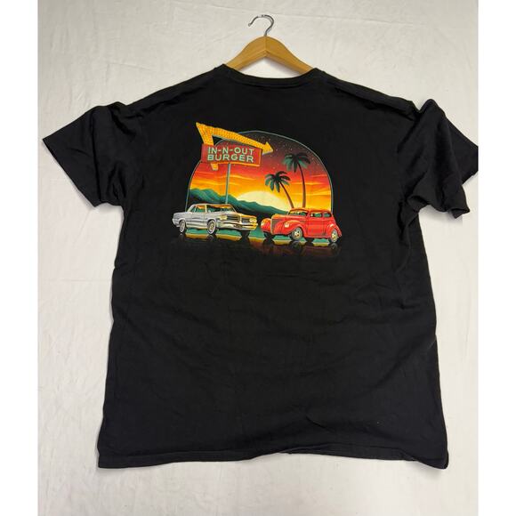 In-N-Out Burger Shirt Mens XXL White Classic Car California Graphic Tee lot of 2 - Picture 3 of 12